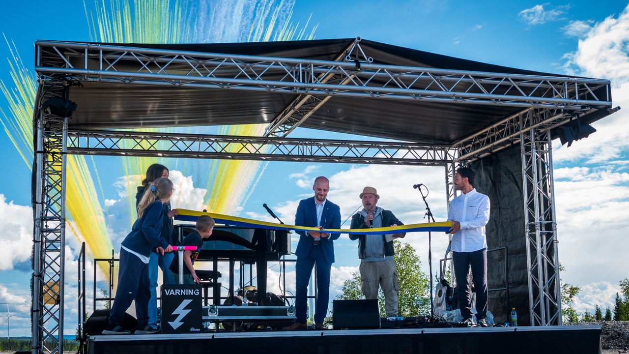 Invigning av Storbrännkullensvindpark och Storens batterilagring